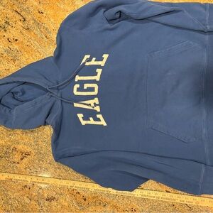 Blue Hoodie with Eagle Logo
